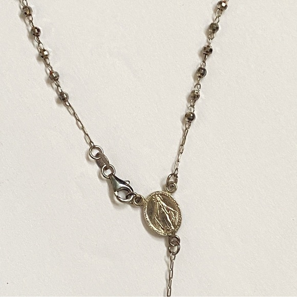 Sterling silver rosary necklace jewelry - Picture 6 of 8